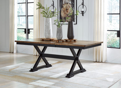 Wildenauer Dining Table, 2 Chairs and 2 Benches - D634D7