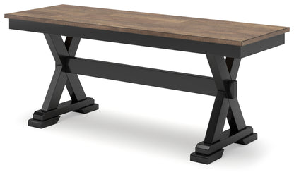 Wildenauer Dining Table, 2 Chairs and 2 Benches - D634D7