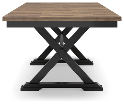 Wildenauer Dining Table and 8 Chairs in Brown/Black from Ashley - Luna Furniture