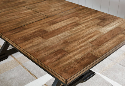 Wildenauer Dining Table and 8 Chairs in Brown/Black from Ashley - Luna Furniture