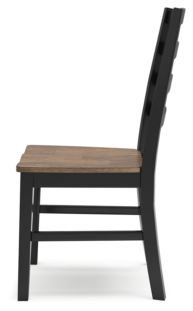 Wildenauer Dining Table and 8 Chairs in Brown/Black from Ashley - Luna Furniture