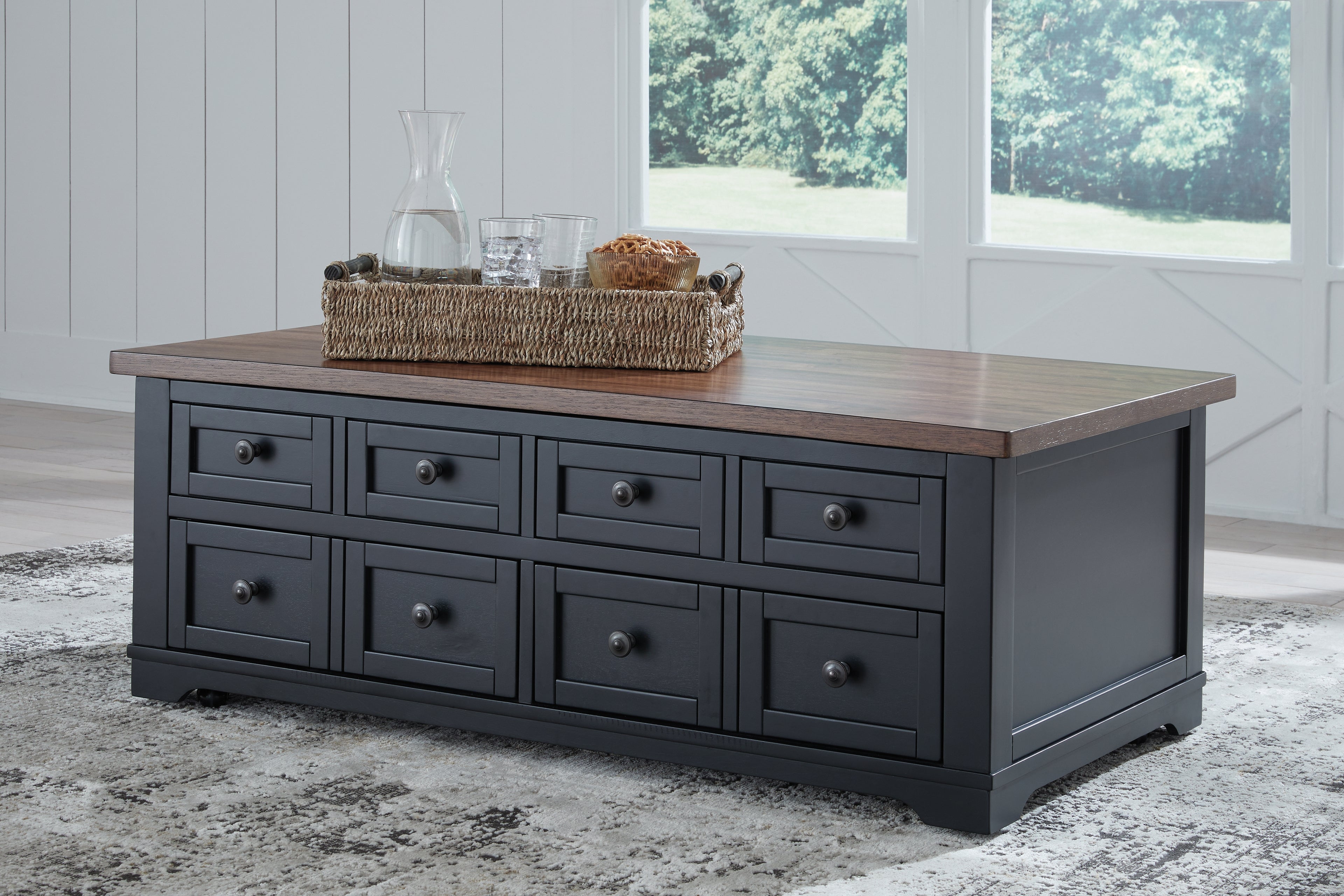 Wildenauer Lift-top Coffee Table and 2 Chairside End Tables - T664T1