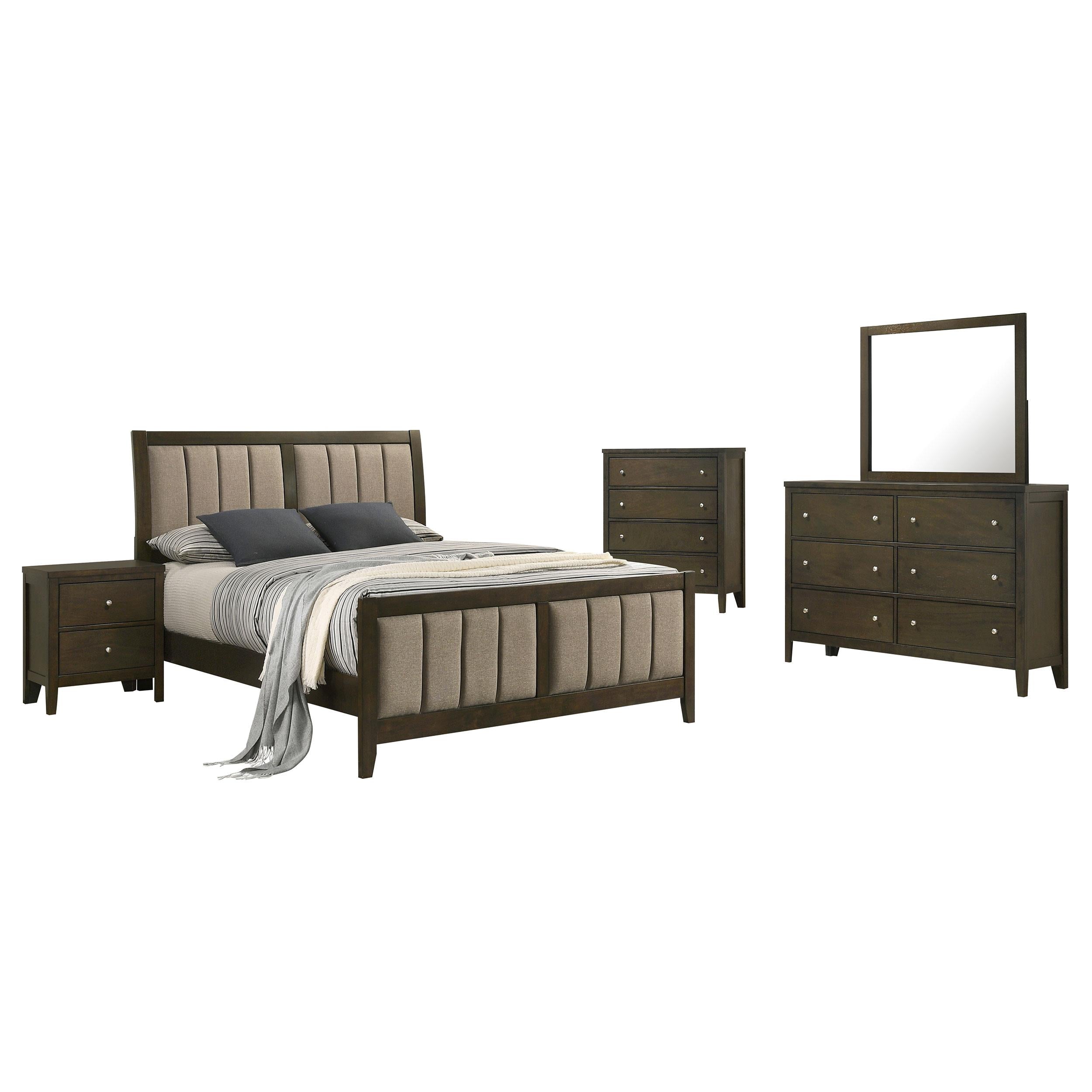 Wilkes 5-piece California King Bedroom Set Dark Cocoa - 224421KW-S5