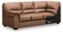 WillowBend Caramel Left-Arm Facing Sofa with Corner Wedge - PC2770466