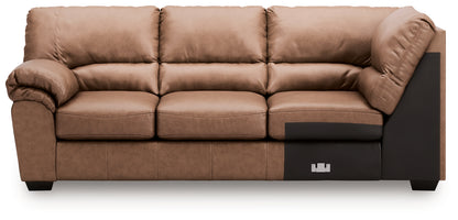 WillowBend Caramel Left-Arm Facing Sofa with Corner Wedge - PC2770466