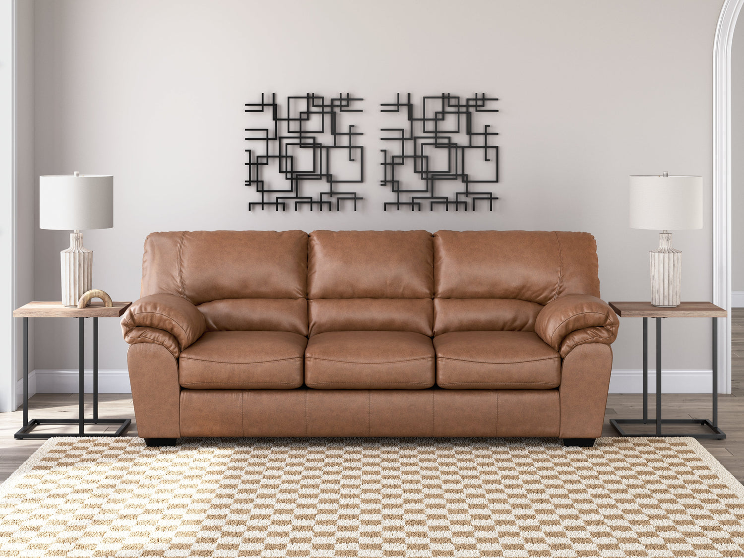 WillowBend Caramel Living Room Set from Ashley - Luna Furniture