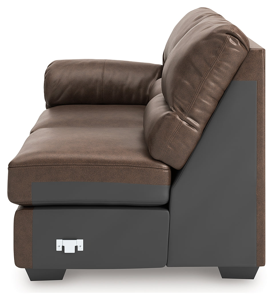 WillowBend Umber Left-Arm Facing Loveseat - PC2770555