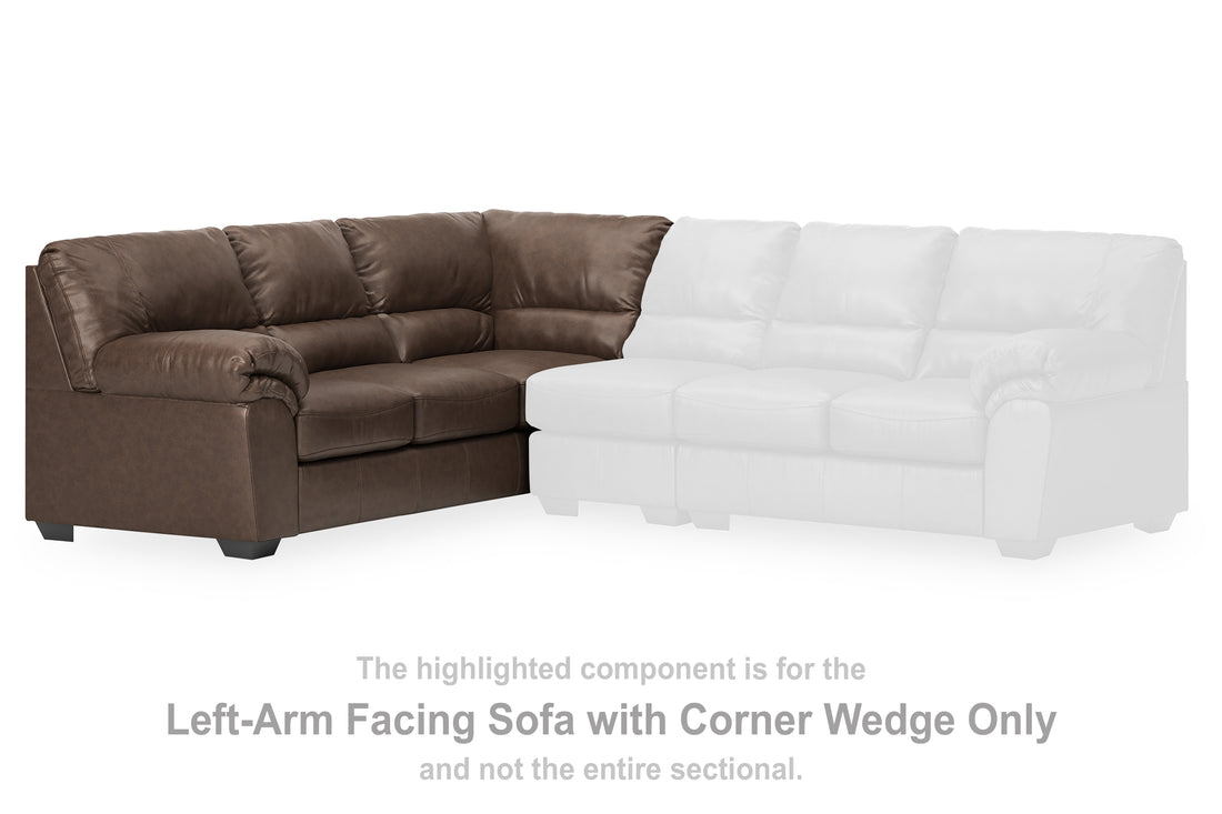 WillowBend Umber Left-Arm Facing Sofa with Corner Wedge - PC2770566