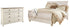 Willowton King Sleigh Bed with Dresser in Whitewash - PKG004284
