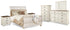 Willowton Whitewash Queen Sleigh Bed, 2 Dressers, Mirror, Chest and 2 Nightstands - B267B39