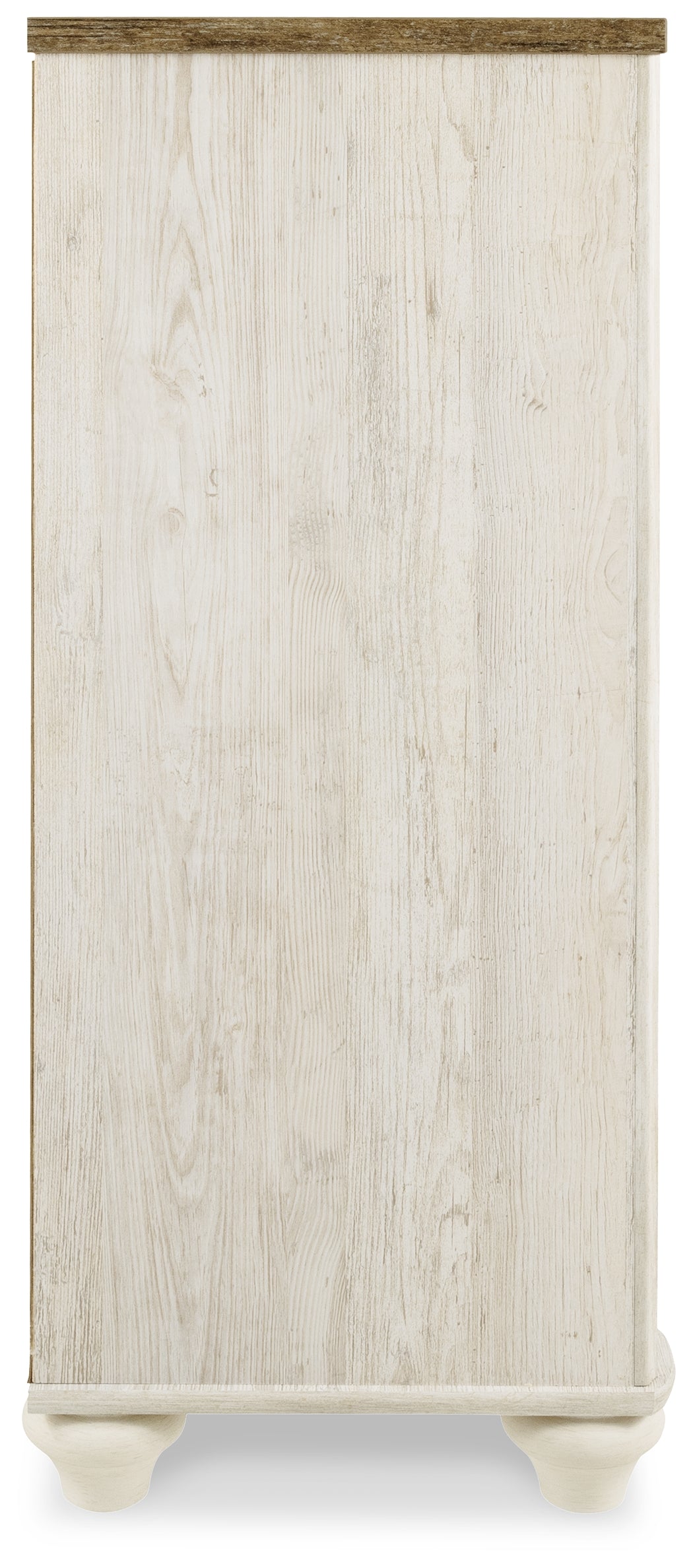 Willowton Whitewash Twin Panel Bed and Dresser - B267B53