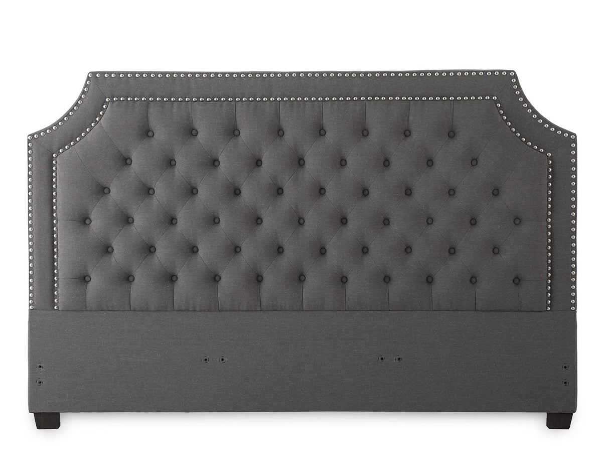 Wilshire King Gray Upholstered Headboard