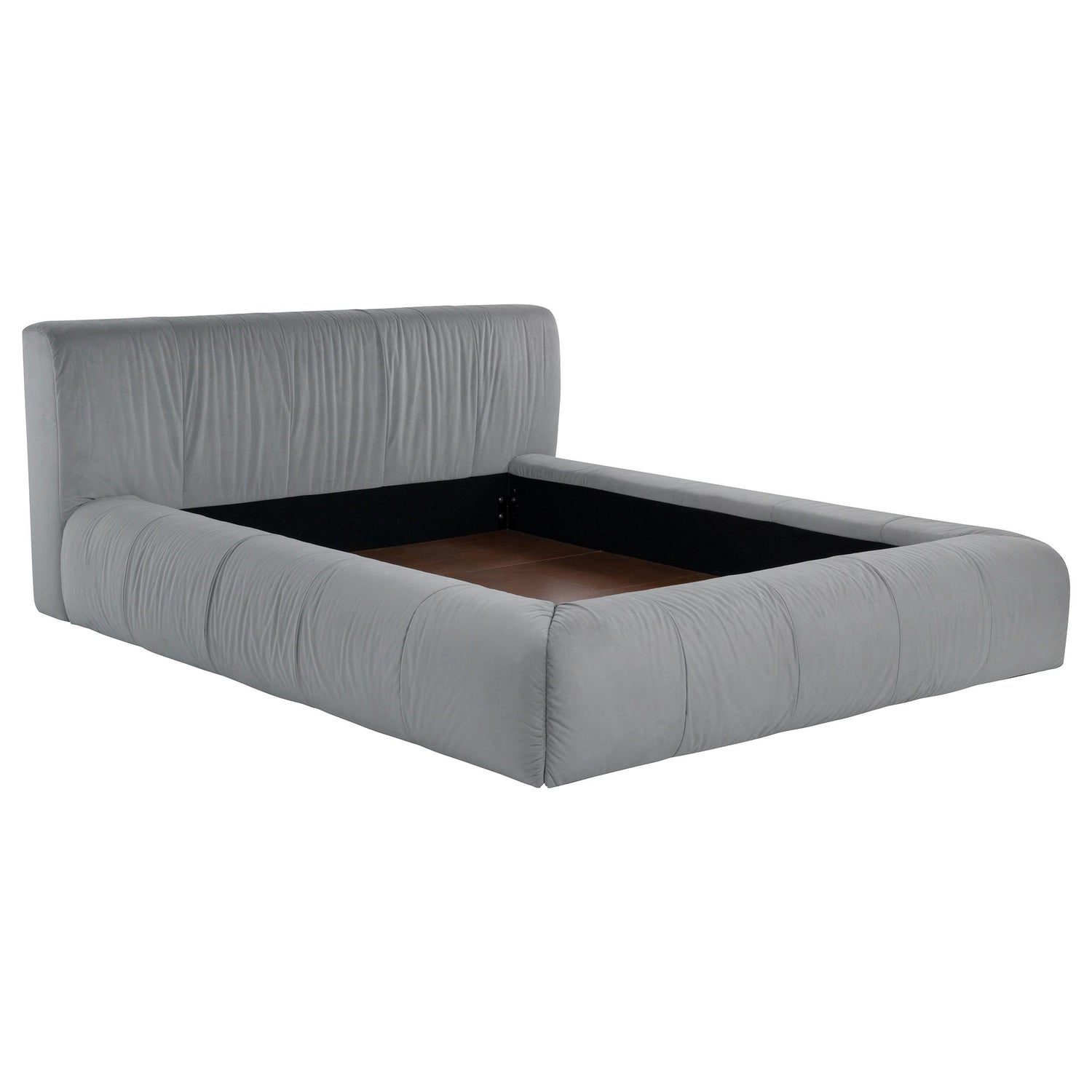 Wilshire Upholstered California King Platform Bed Grey - 315981KW