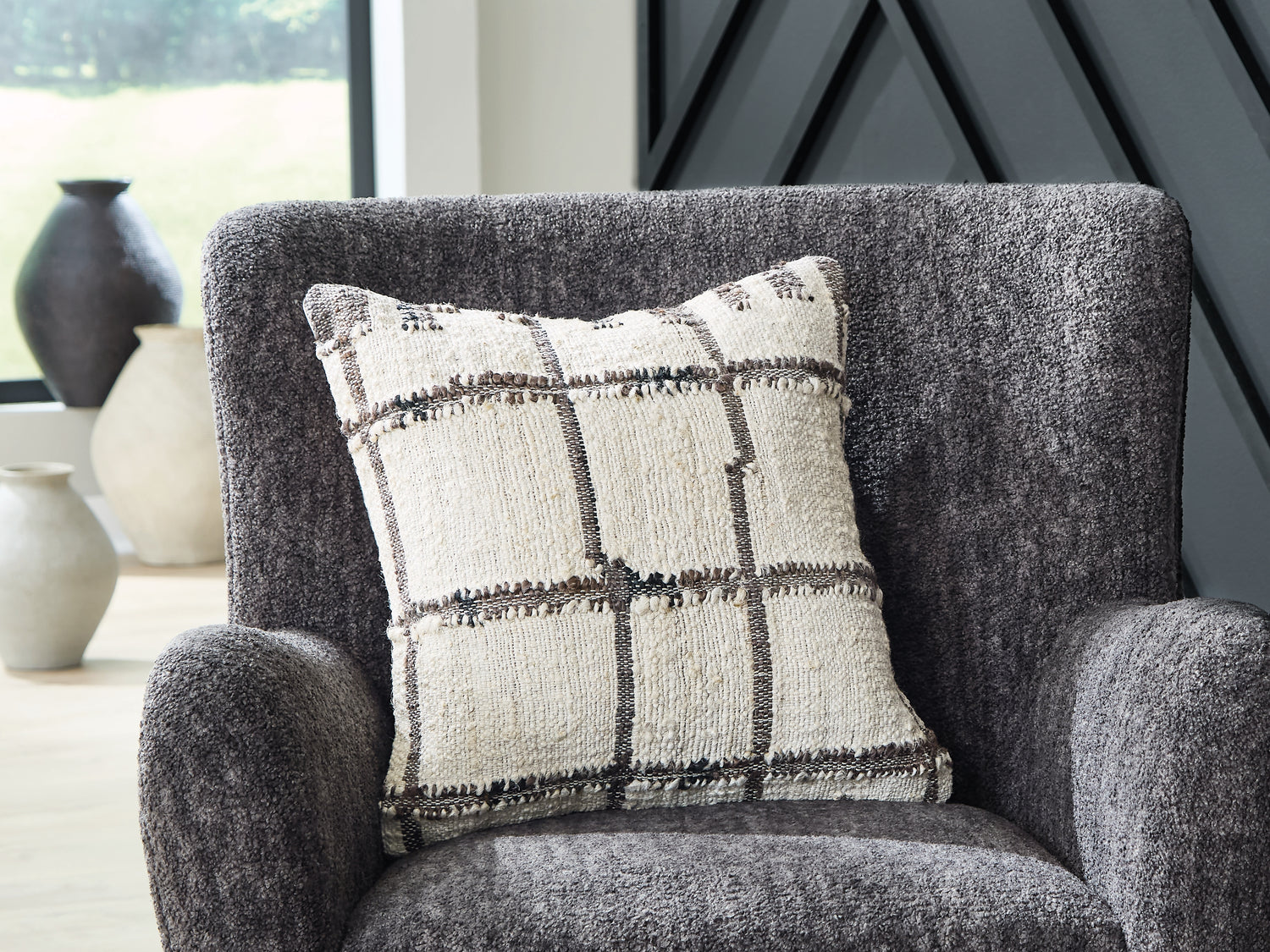 Wimings Brown/Black/Cream Pillow (Set of 4) - A1001167