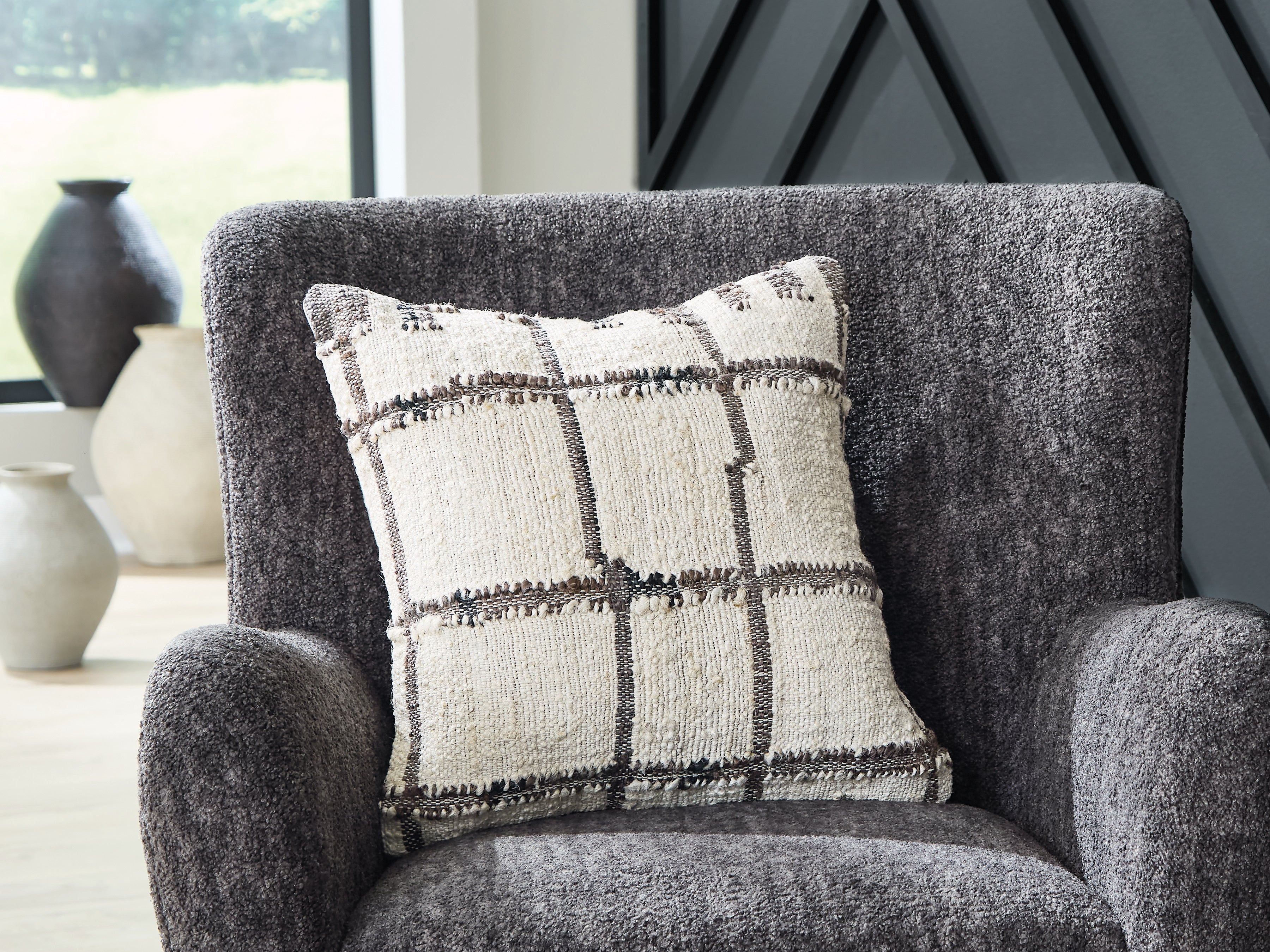 Wimings Brown/Black/Cream Pillow (Set of 4) - A1001167