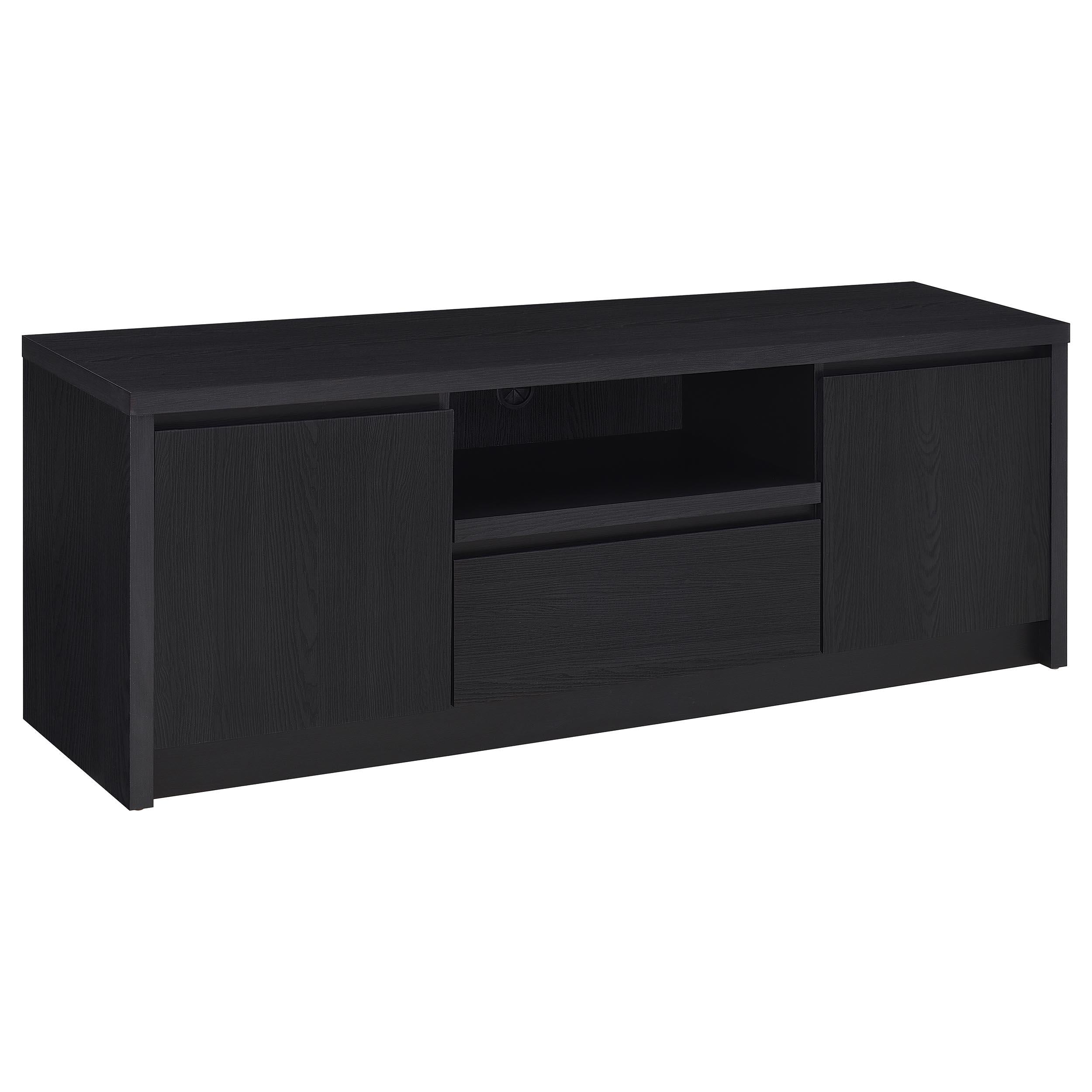 Winfield 3-piece Entertainment Center 60-inch TV Stand Black - 706222-SET