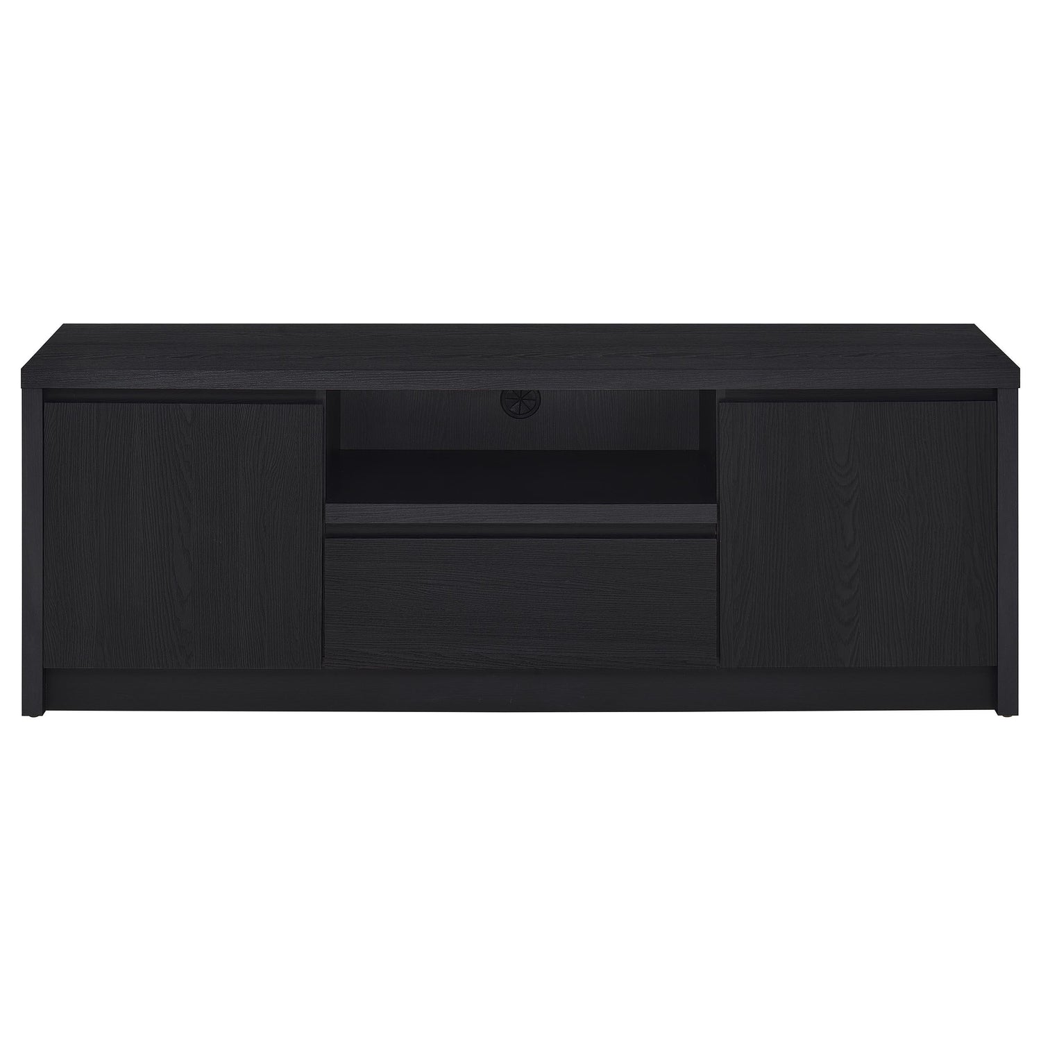 Winfield 3-piece Entertainment Center 60-inch TV Stand Black - 706222-SET