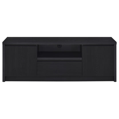 Winfield 3-piece Entertainment Center 60-inch TV Stand Black - 706222-SET