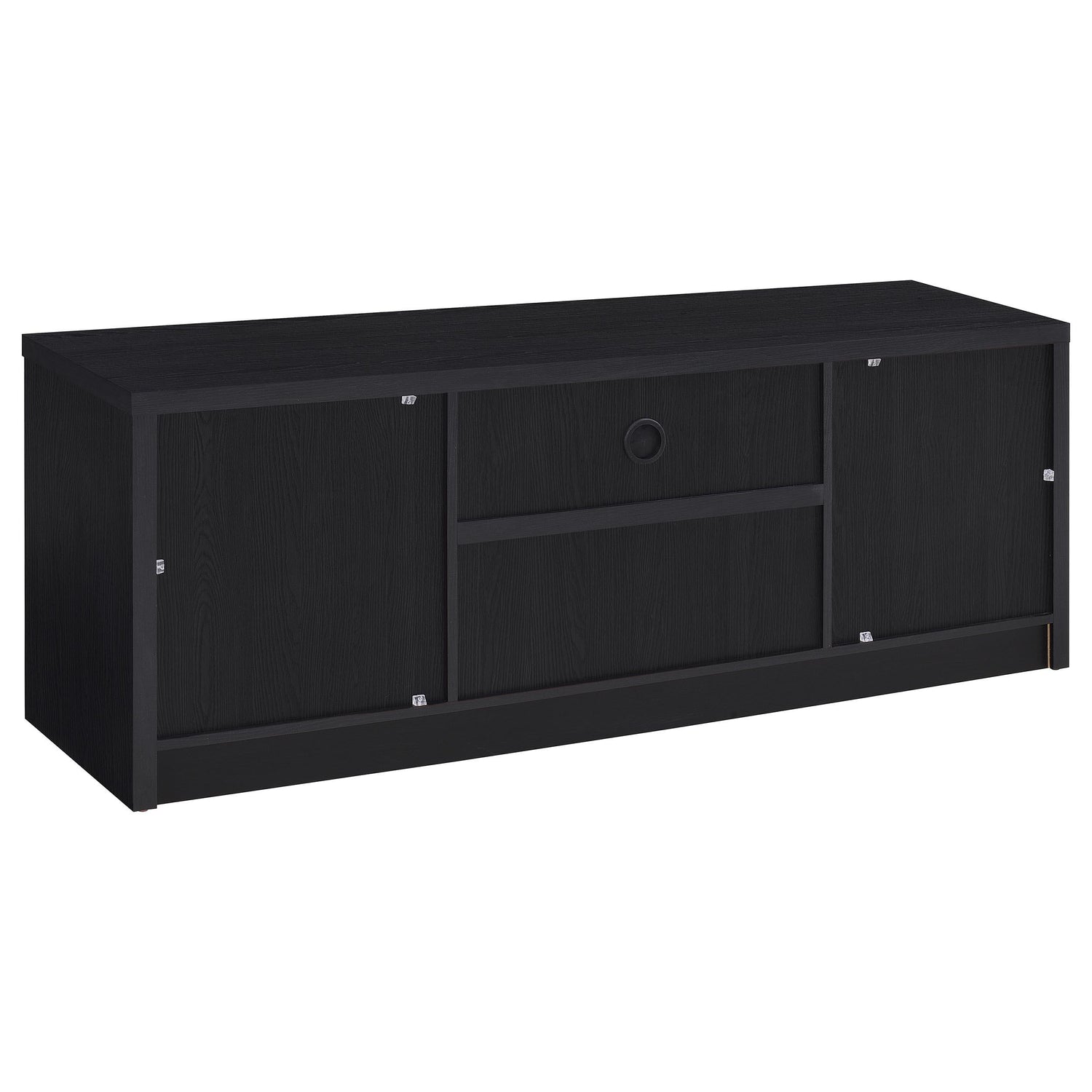Winfield 3-piece Entertainment Center 60-inch TV Stand Black - 706222-SET