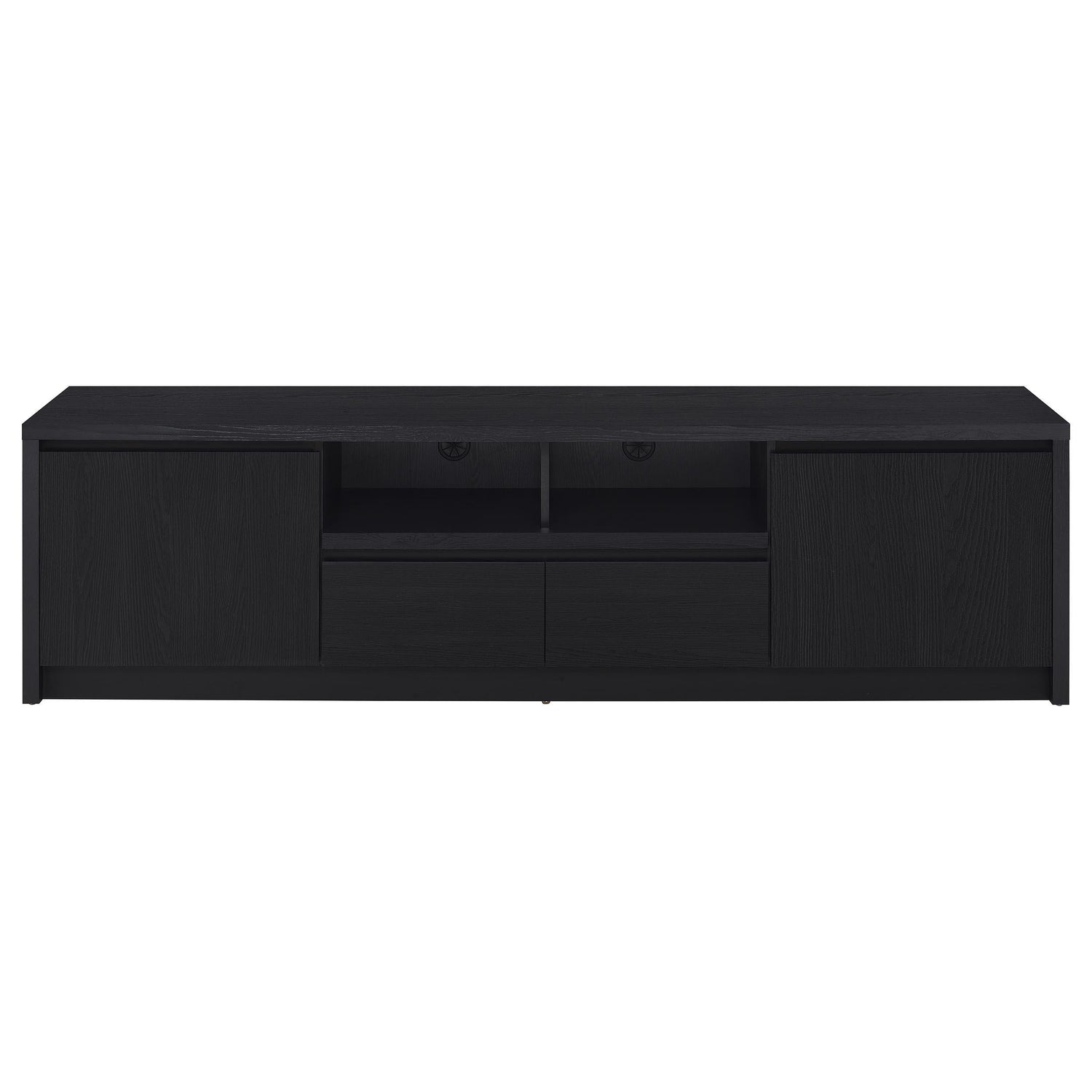Winfield 3-piece Entertainment Center 78-inch TV Stand Black - 706223-SET