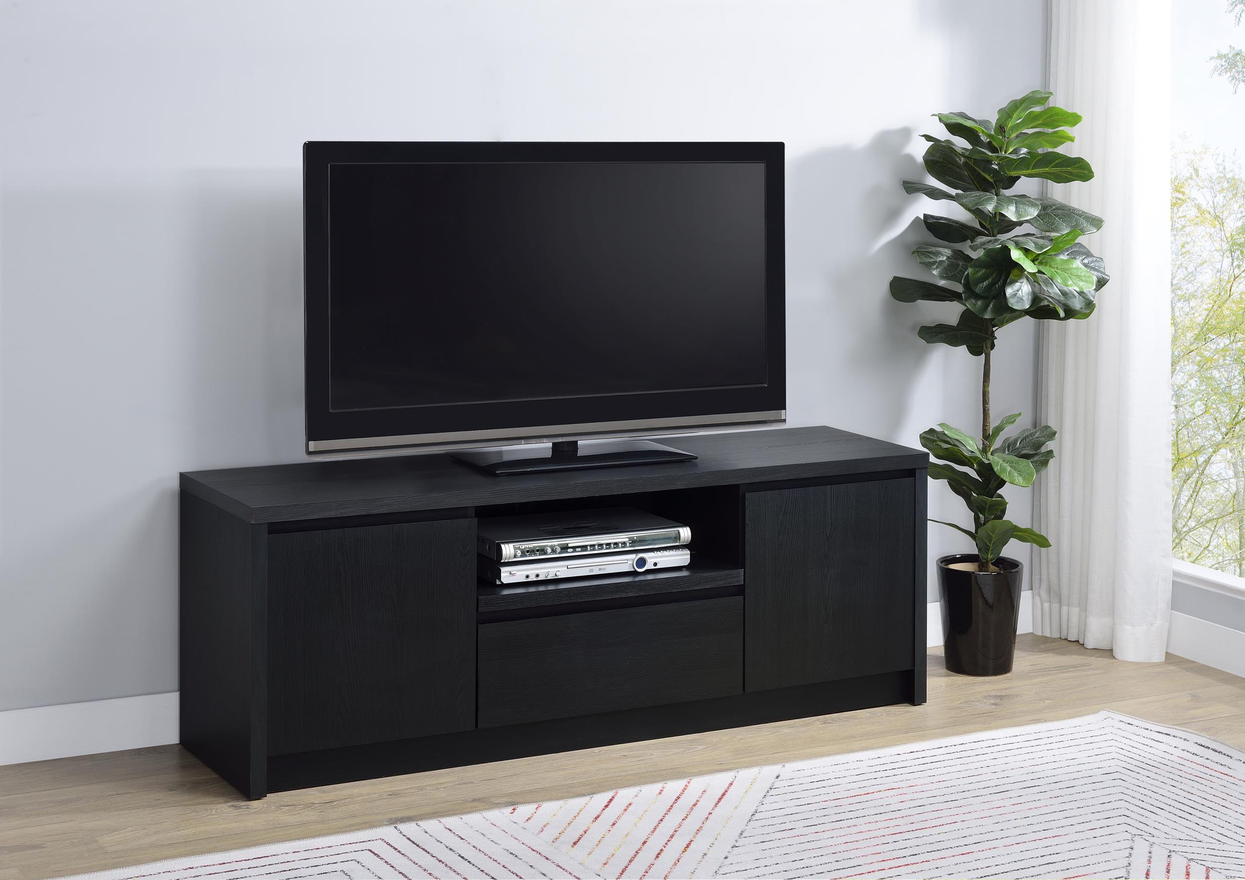Winfield 60-inch 2-door TV Stand Media Console Black - 706222