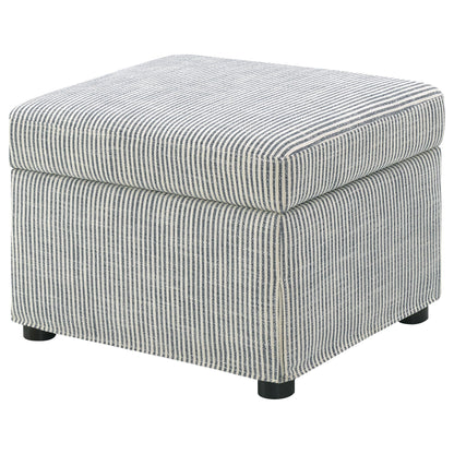 Winter Upholstered Hydraulic Lift Top Storage Ottoman Grey - 904138