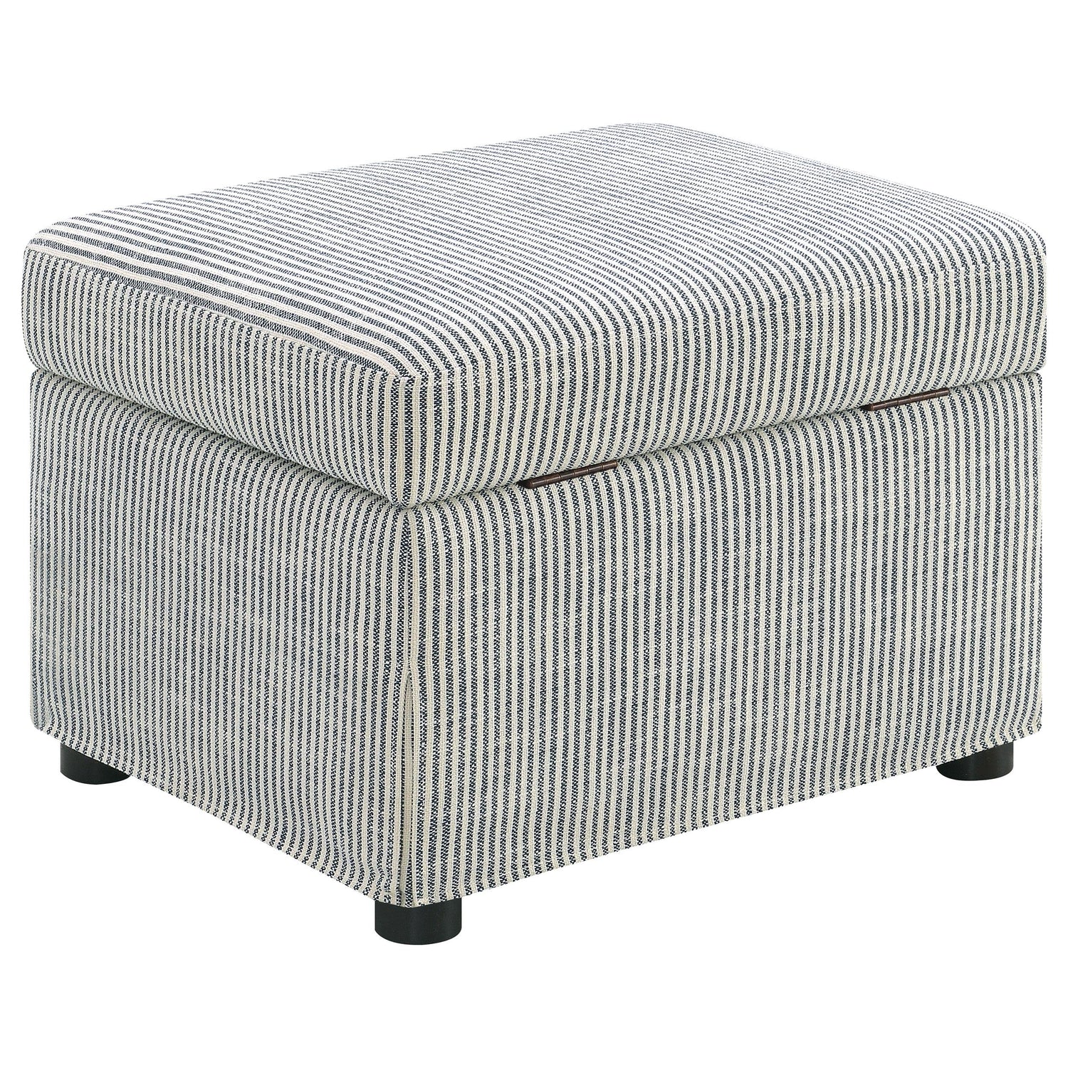 Winter Upholstered Hydraulic Lift Top Storage Ottoman Grey - 904138