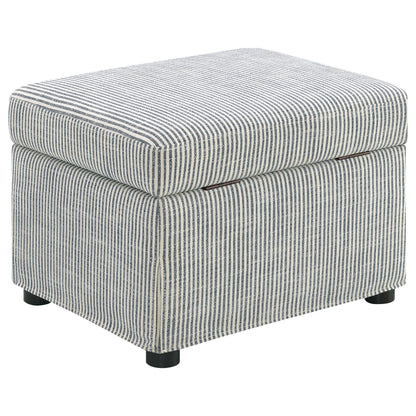 Winter Upholstered Hydraulic Lift Top Storage Ottoman Grey - 904138