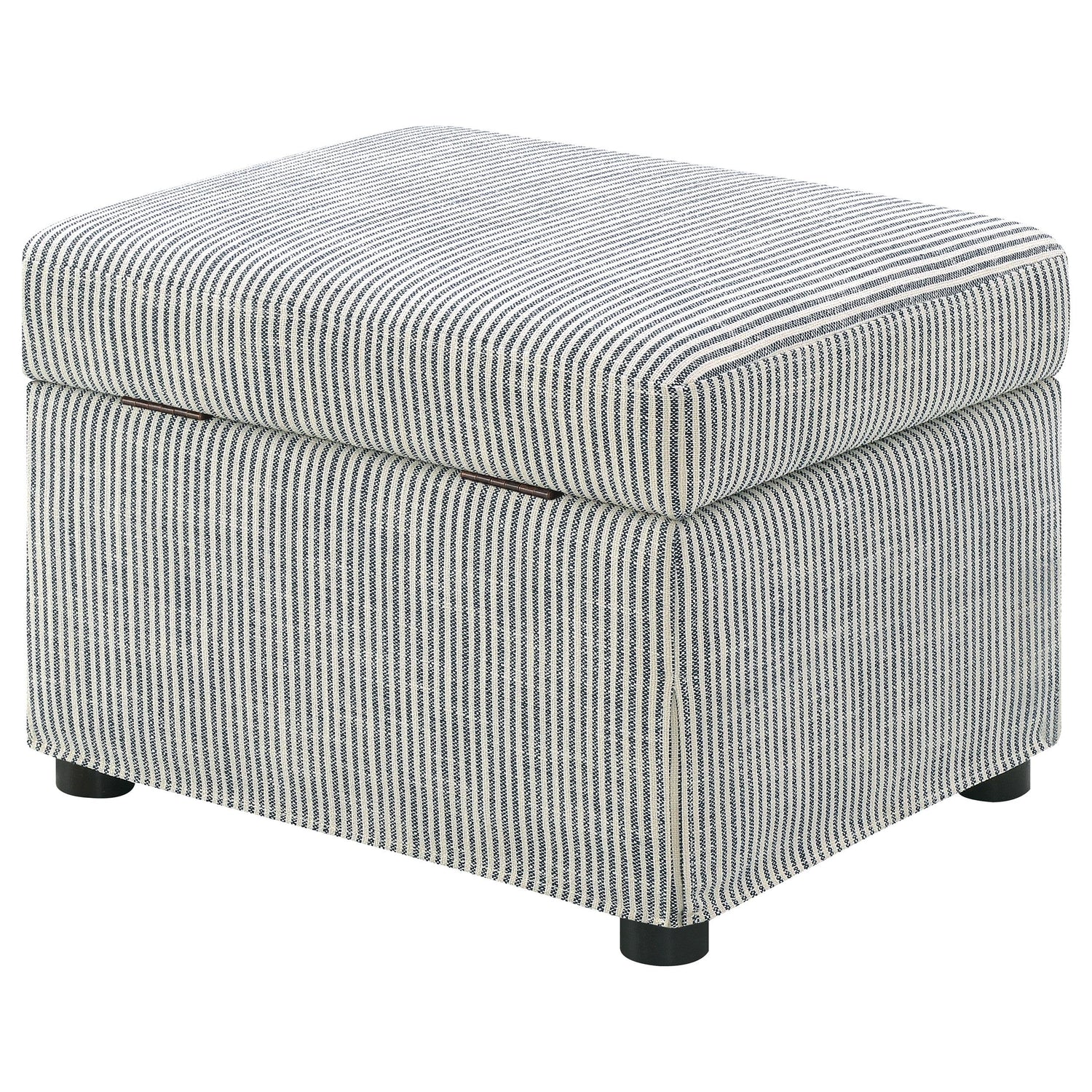 Winter Upholstered Hydraulic Lift Top Storage Ottoman Grey - 904138