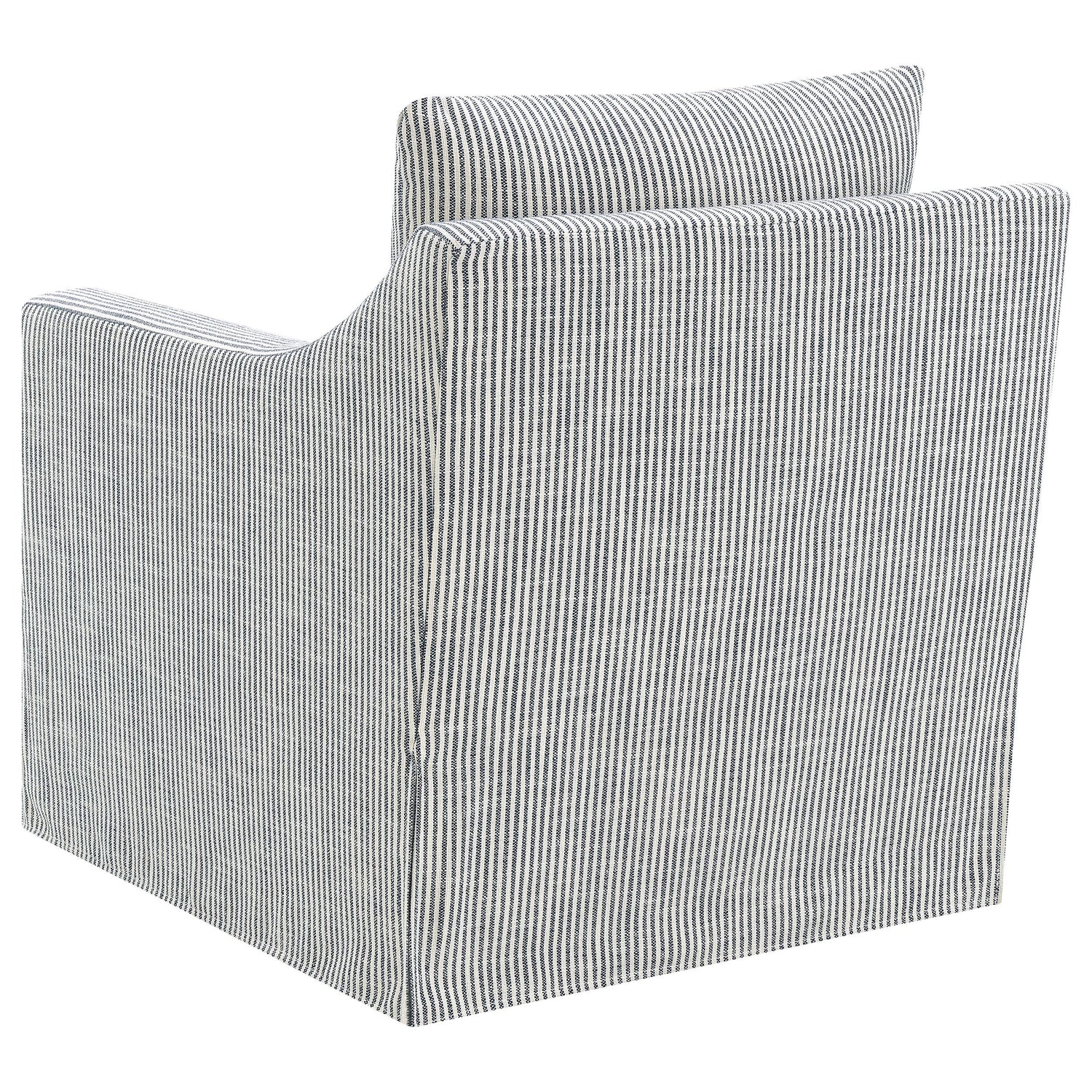 Winter Upholstered Sloped Arm Accent Swivel Chair Grey - 904137