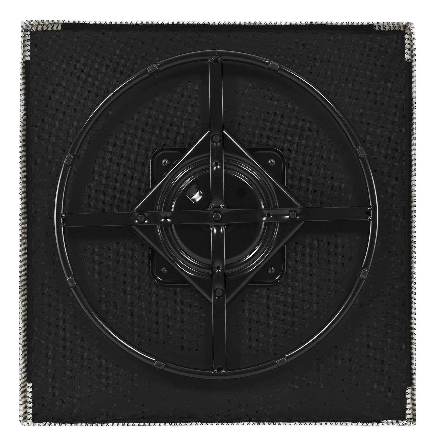 Winter Upholstered Sloped Arm Accent Swivel Chair Grey - 904137