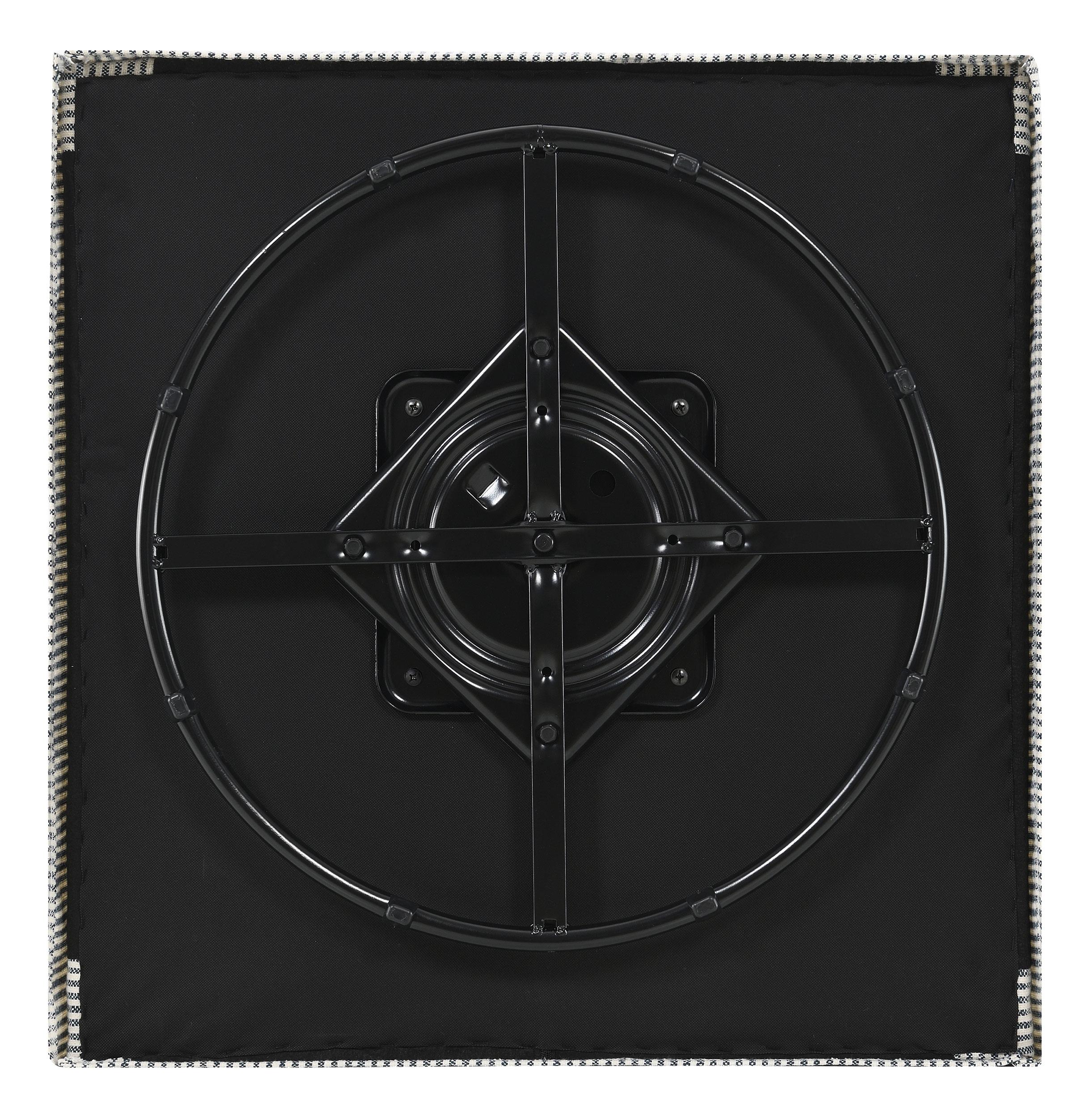 Winter Upholstered Sloped Arm Accent Swivel Chair Grey - 904137