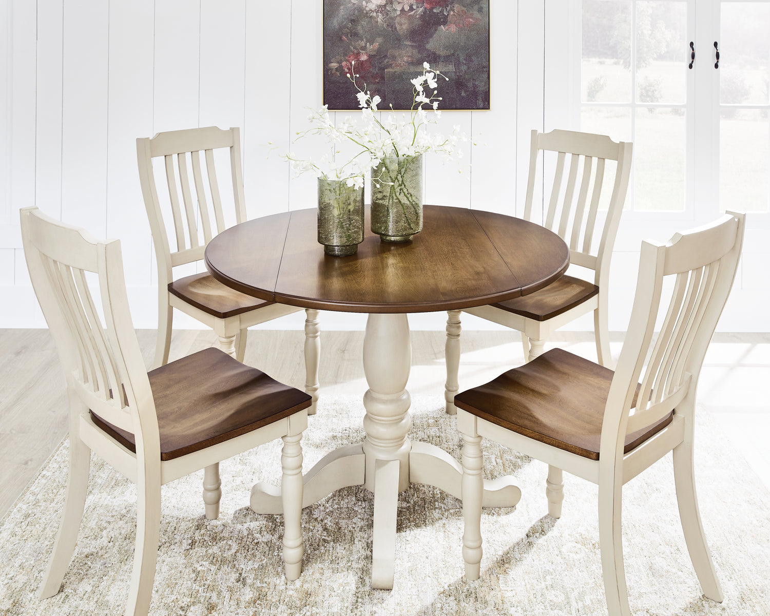Wirloni Dining Table and 4 Chairs - PCD616D1