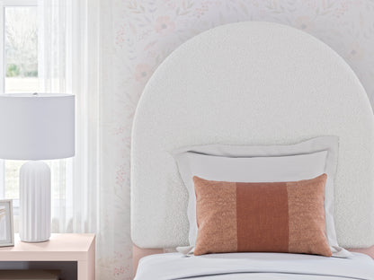 Wistenpine Blush Twin Upholstered Panel Headboard - B1323-53