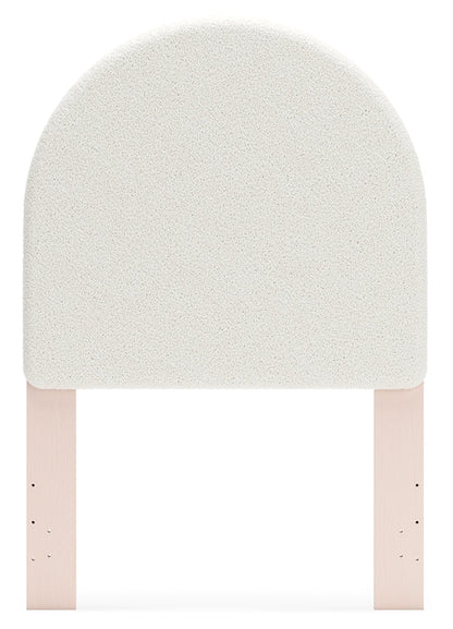 Wistenpine Blush Twin Upholstered Panel Headboard - B1323-53
