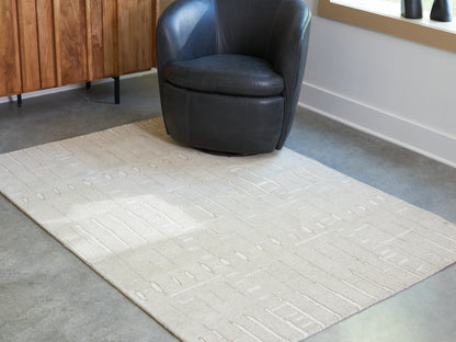 Wolbert Tan/Ivory Medium Rug - R407662