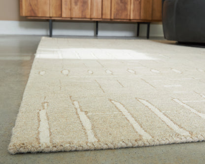 Wolbert Tan/Ivory Medium Rug - R407662