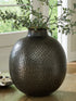 Woody Pewter/Gold Finish Vase - A2000845