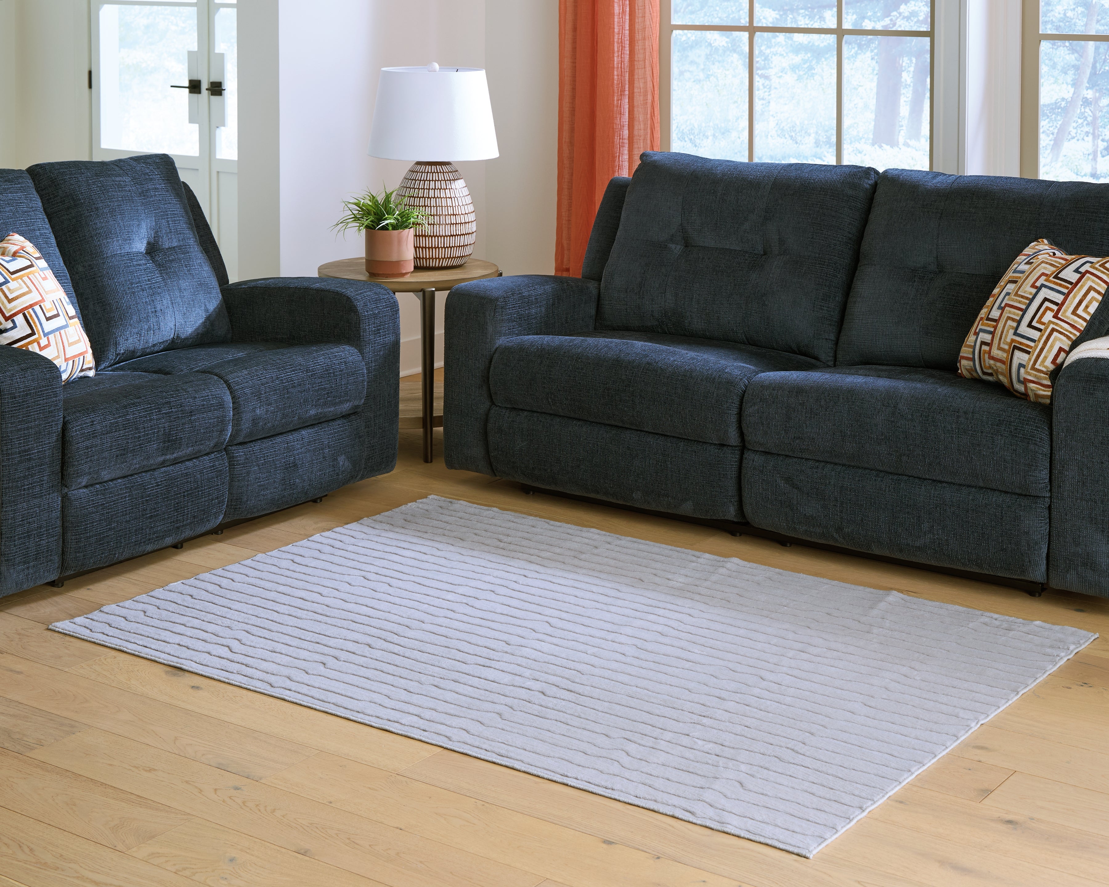 Worthley Gray Washable Large Rug - R407451