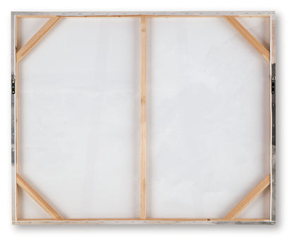 Worthner Tan/Gray/White Wall Art - A8000483