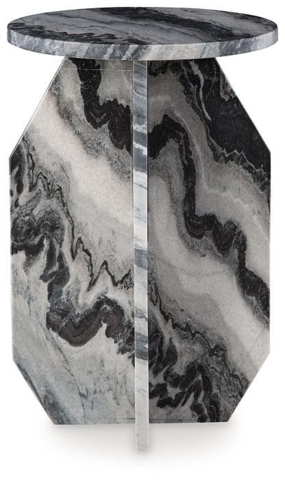 Wrenlane White/Black Accent Table - A4000646