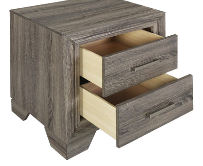 Wright 2-drawer Nightstand Bedside Table Brown Oak - 223342