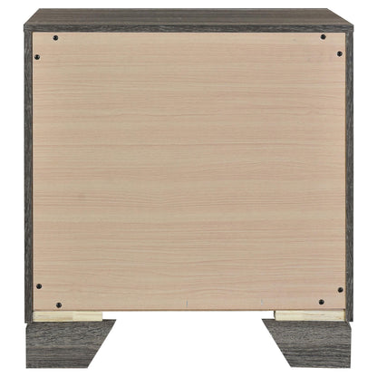 Wright 2-drawer Nightstand Bedside Table Brown Oak - 223342