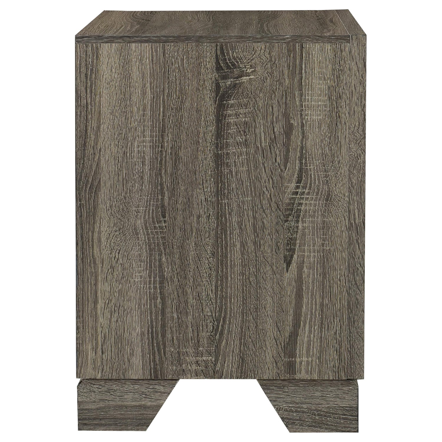 Wright 2-drawer Nightstand Bedside Table Brown Oak - 223342