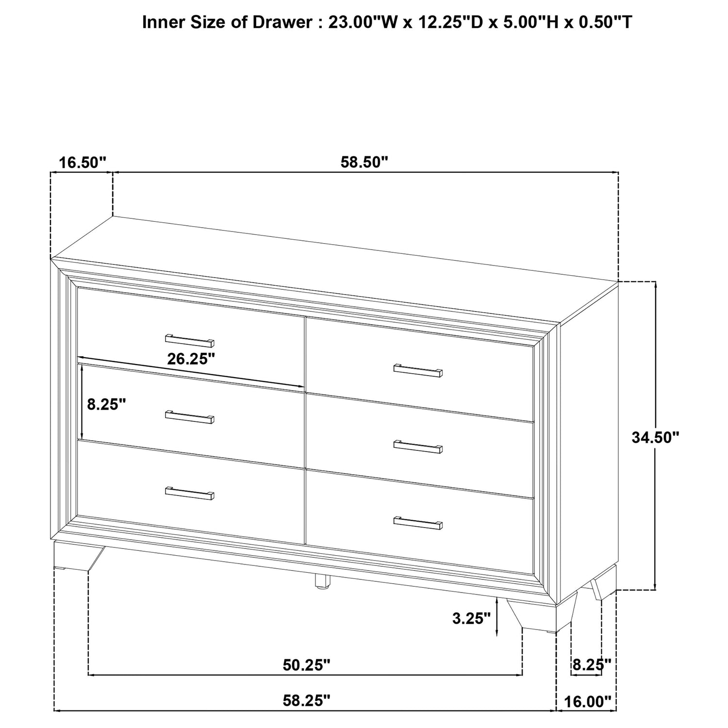 Wright 4-piece California King Bedroom Set Brown Oak - 223341KW-S4