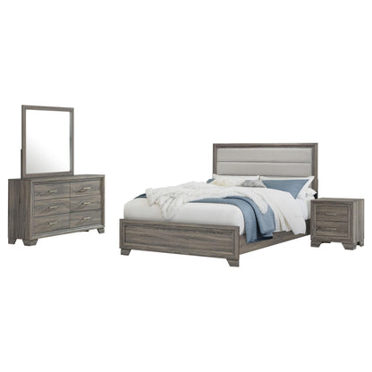 Wright 4-piece California King Bedroom Set Brown Oak - 223341KW-S4