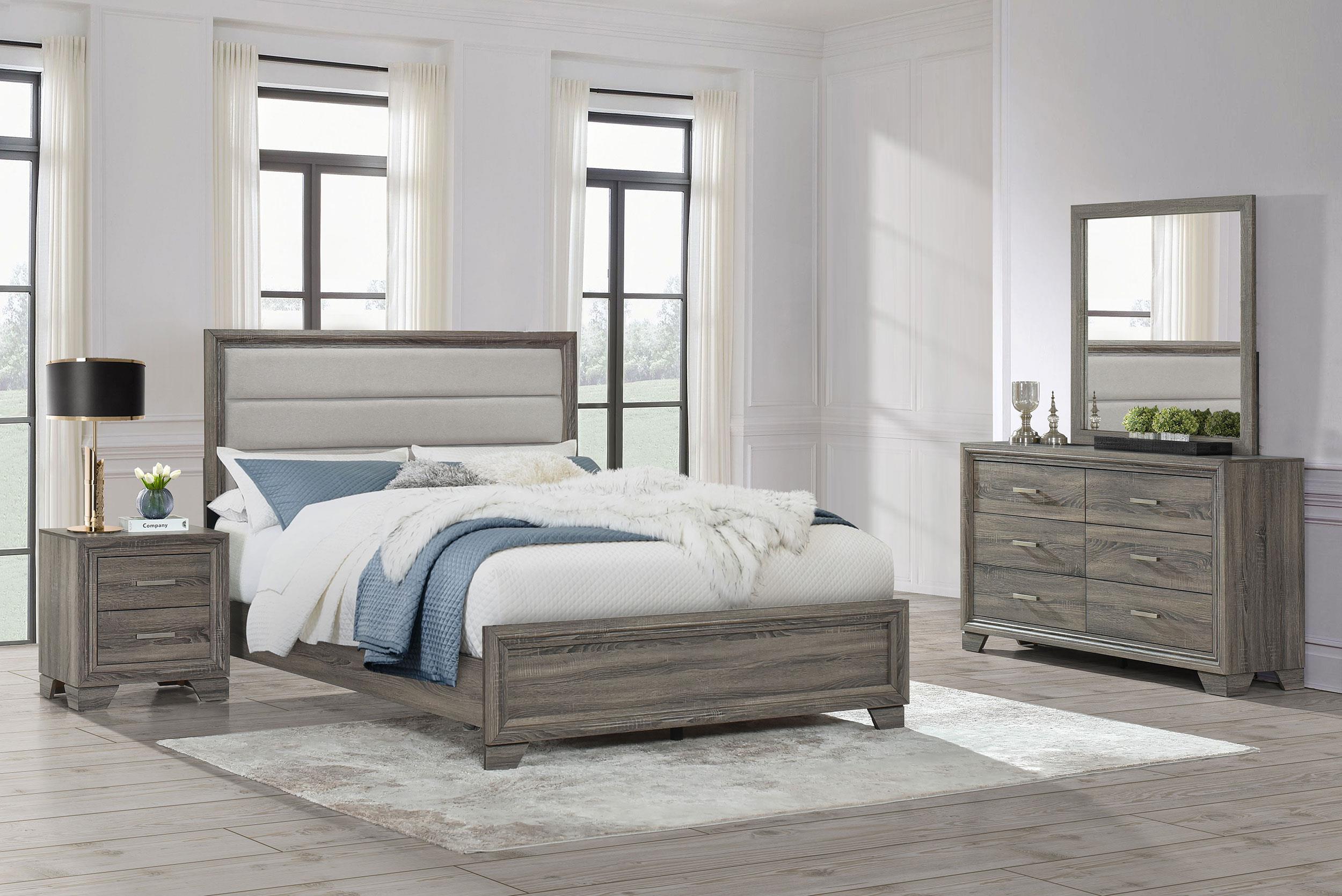 Wright 4-piece Queen Bedroom Set Brown Oak - 223341Q-S4
