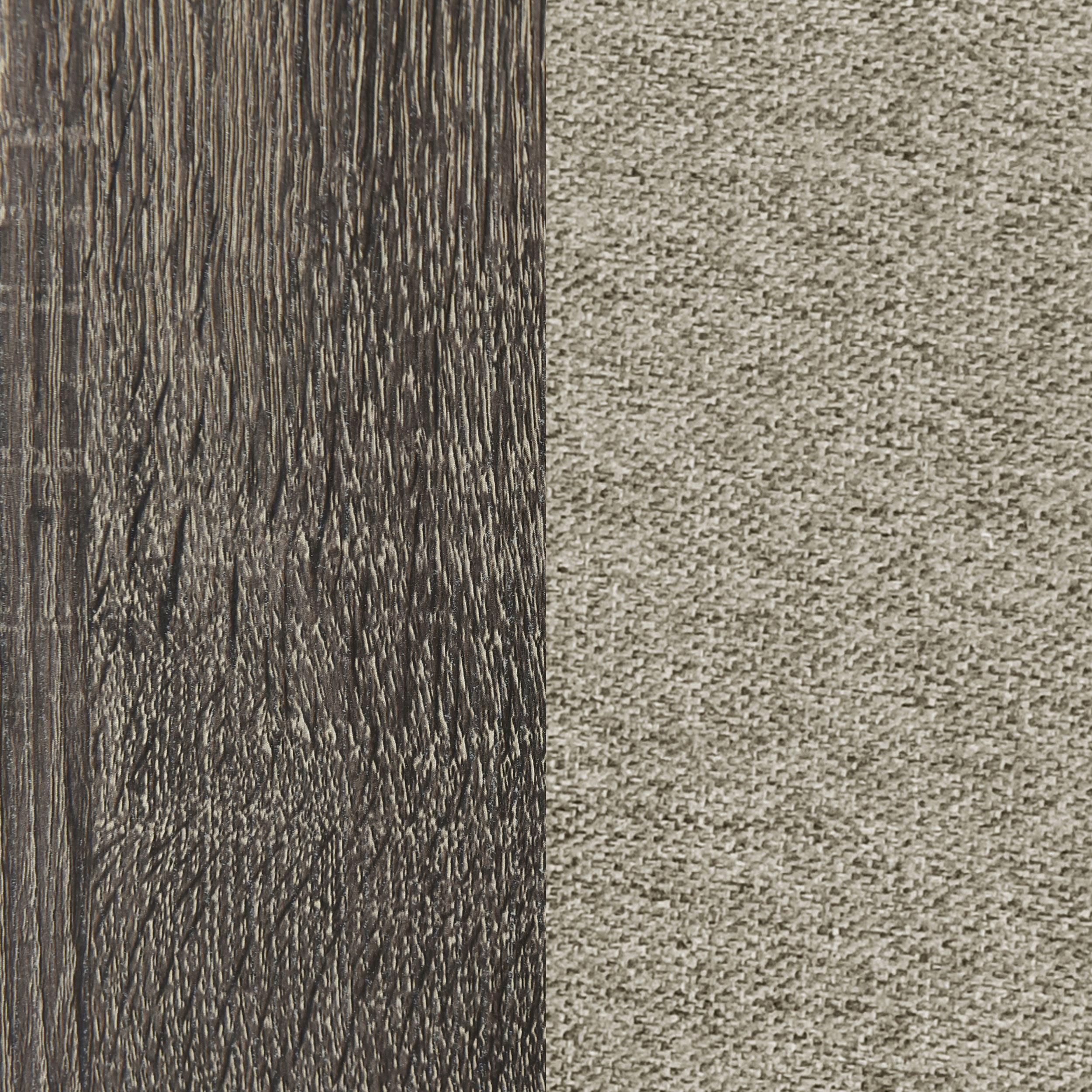 Wright 50-inch Upholstered Eastern King Bed Brown Oak - 223341KE