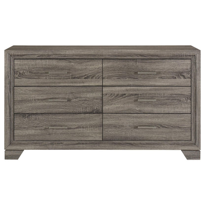 Wright 6-drawer Dresser Cabinet Brown Oak - 223343