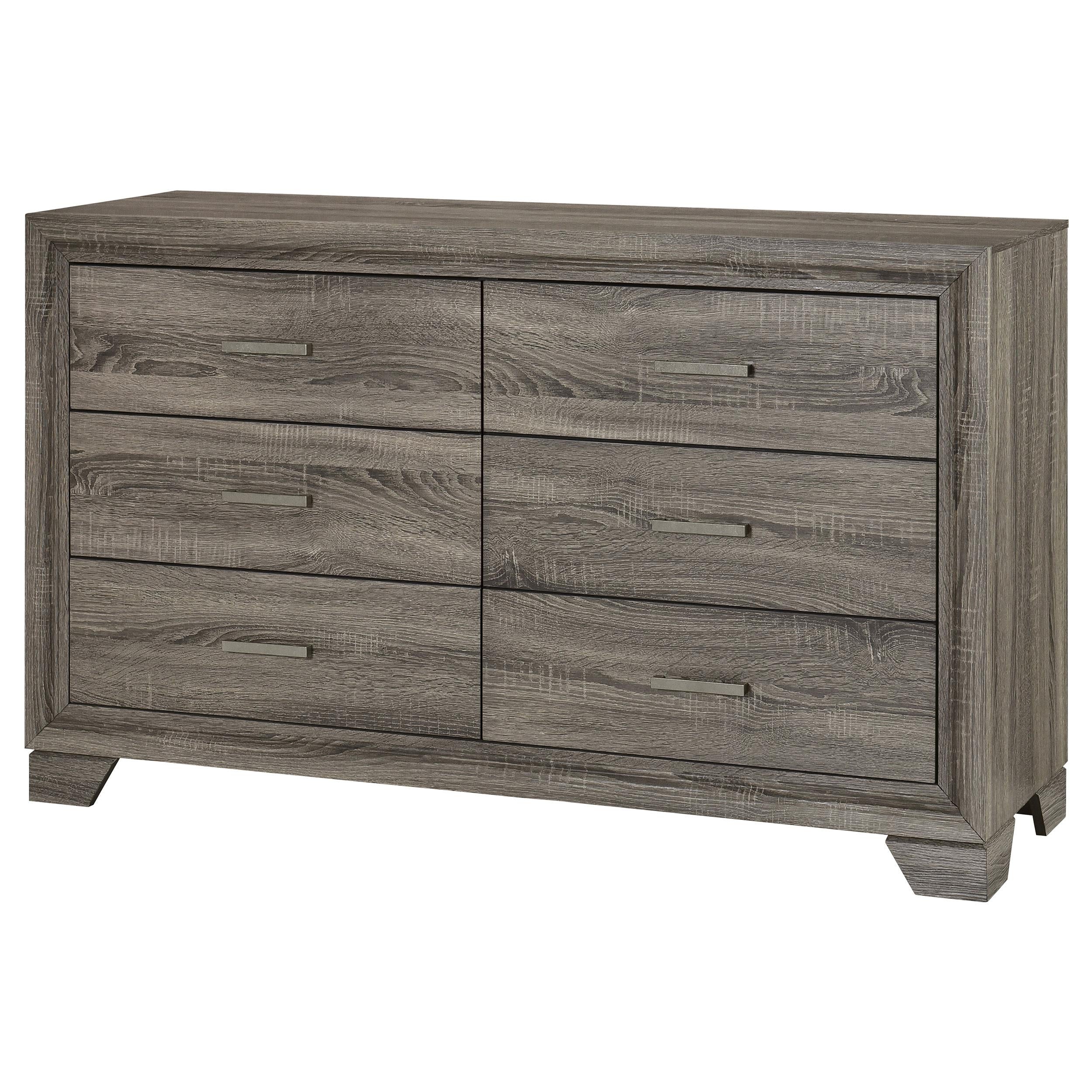 Wright 6-drawer Dresser Cabinet Brown Oak - 223343